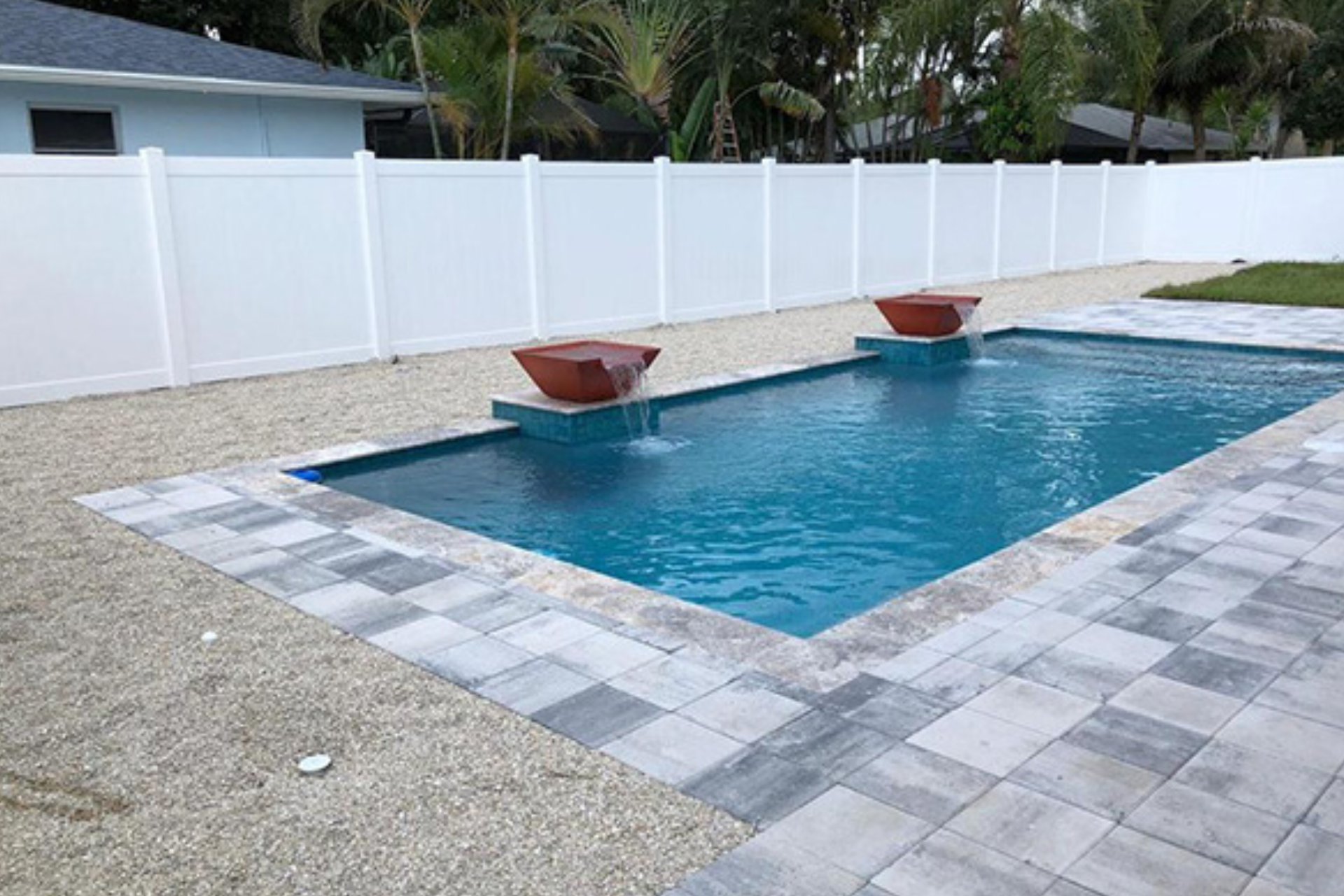 White Vinyl Pool Fencing | Eagle Fence