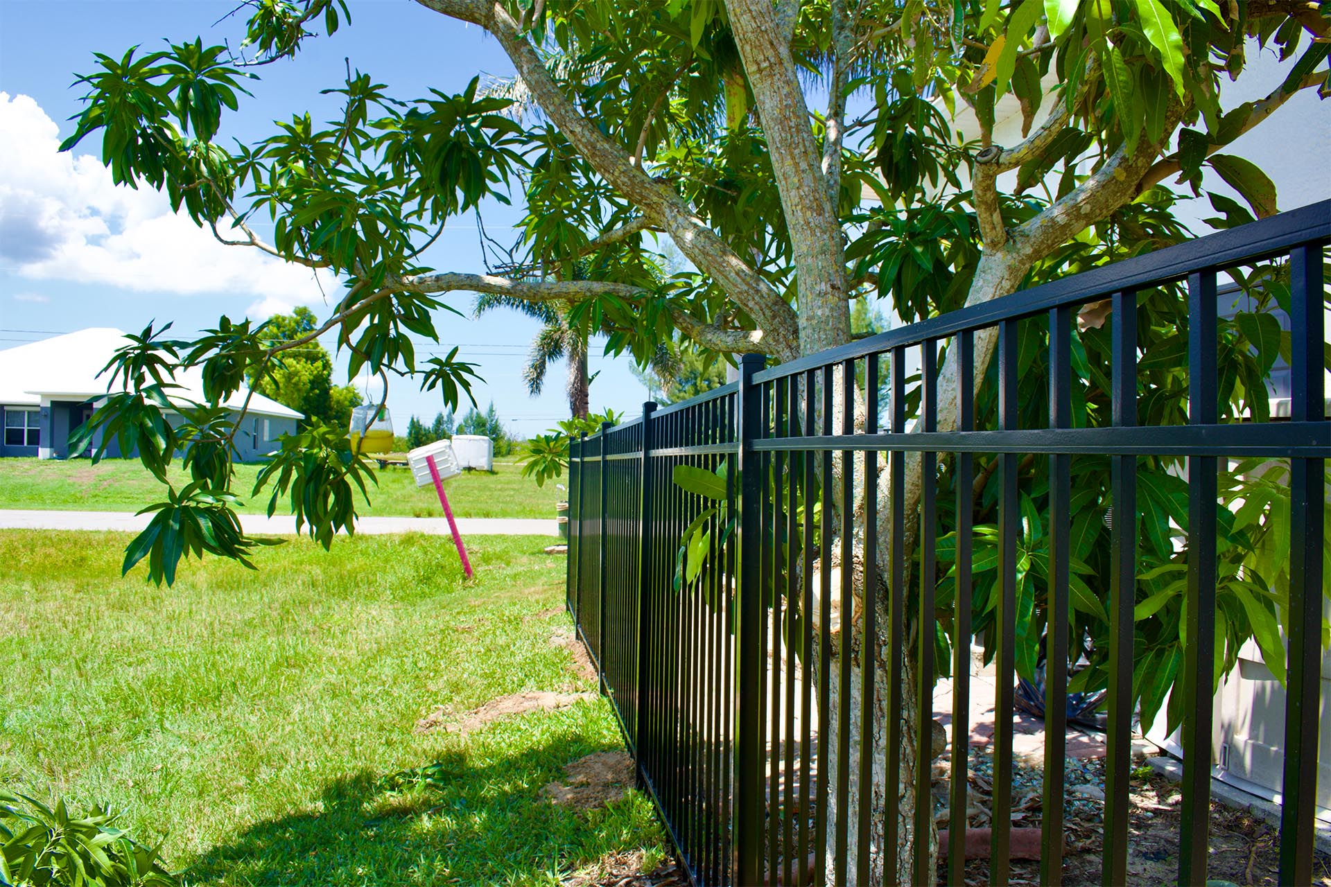 aluminum fence project