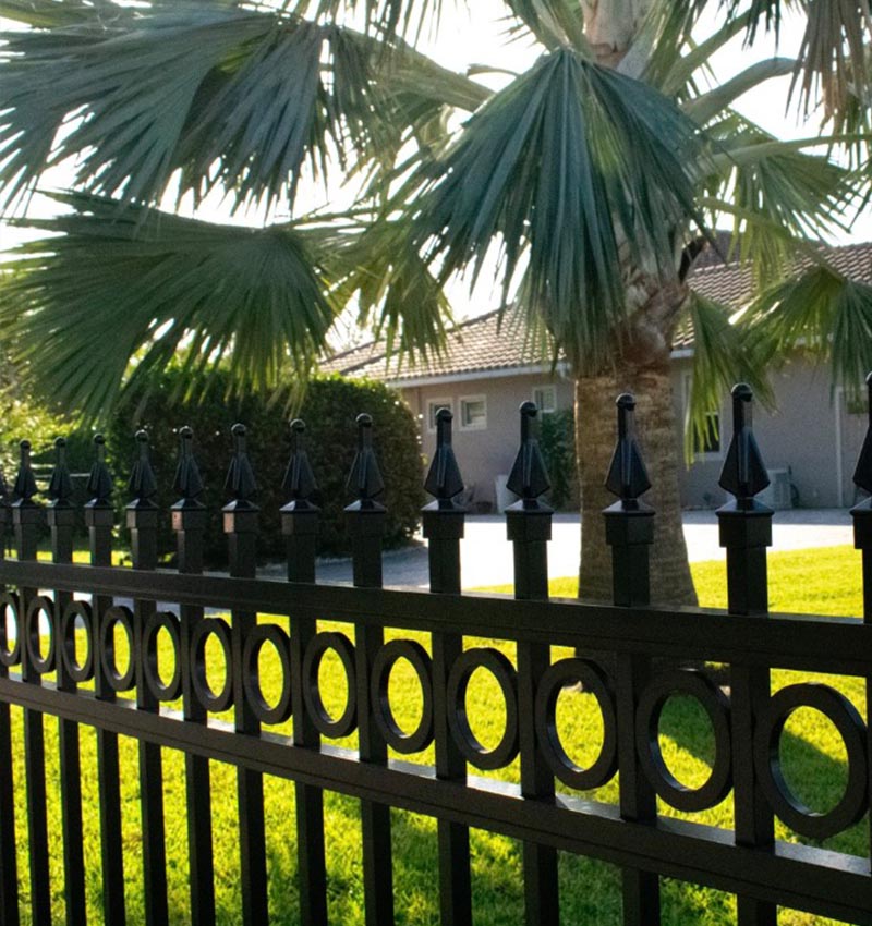 aluminum residential fence