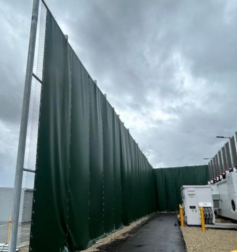 chain link fence install at generator station