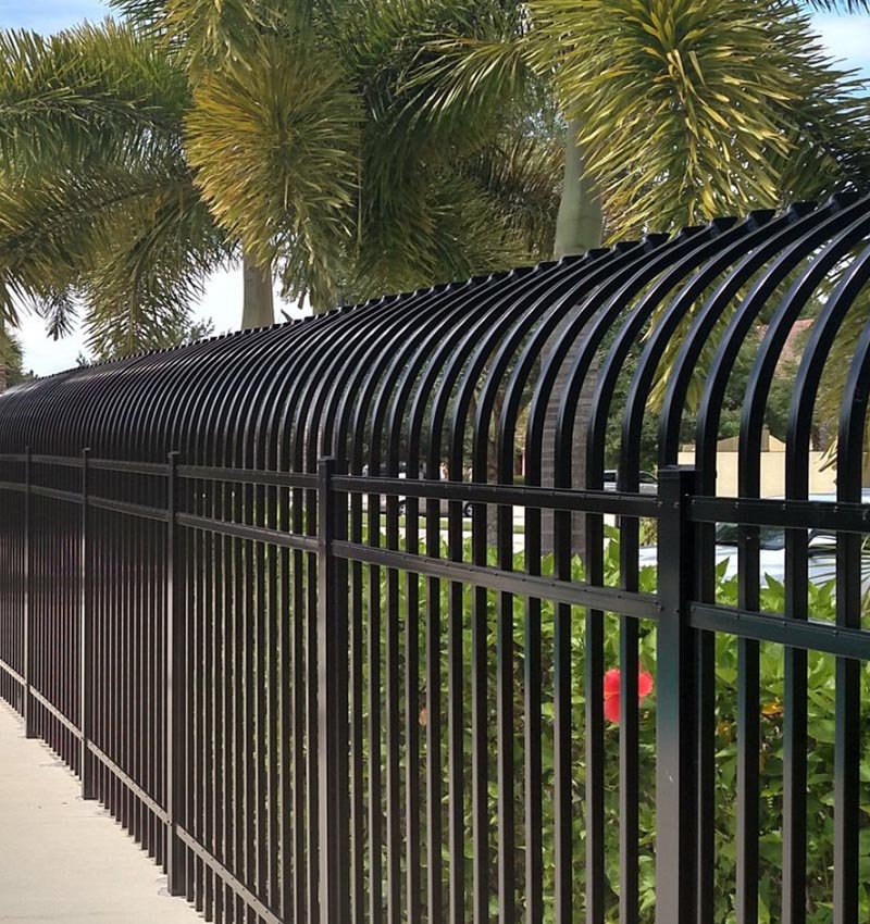 Aluminum fence installed at public rec center