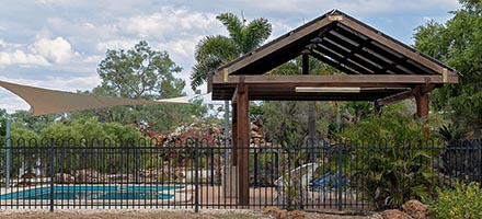 commercial pool fence