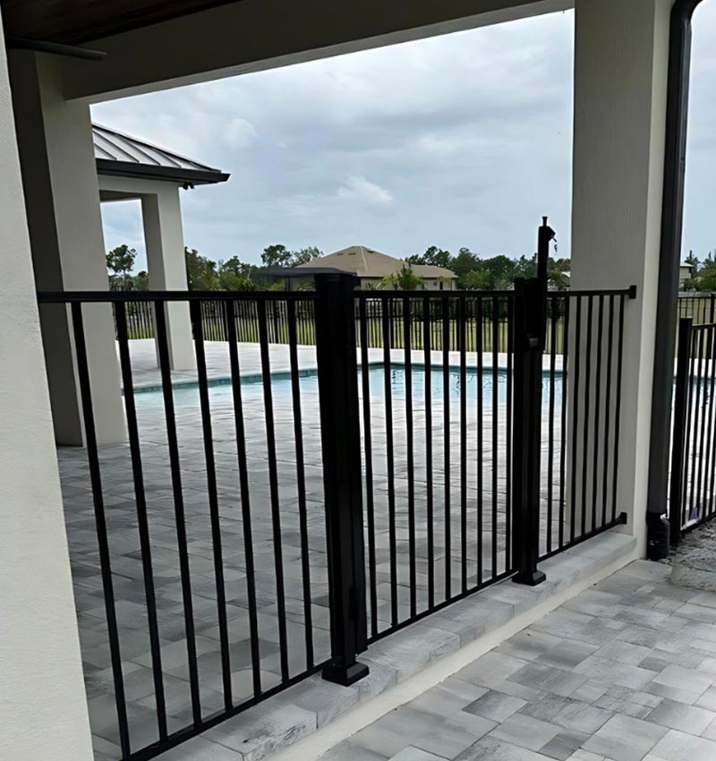 aluminum swimming pool fence