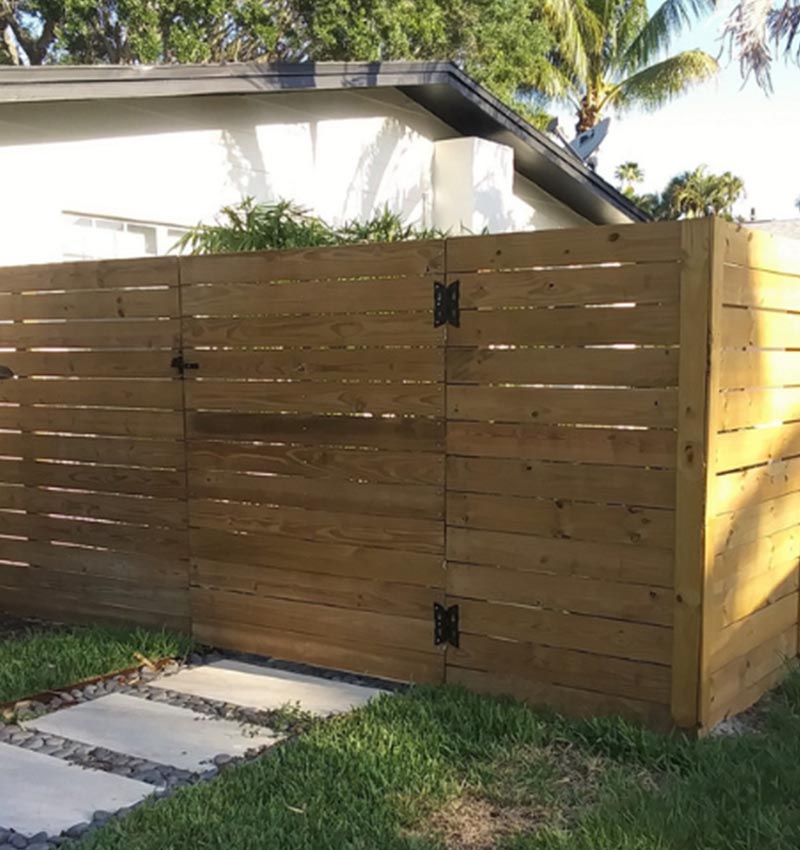 wooden fence for swfl property