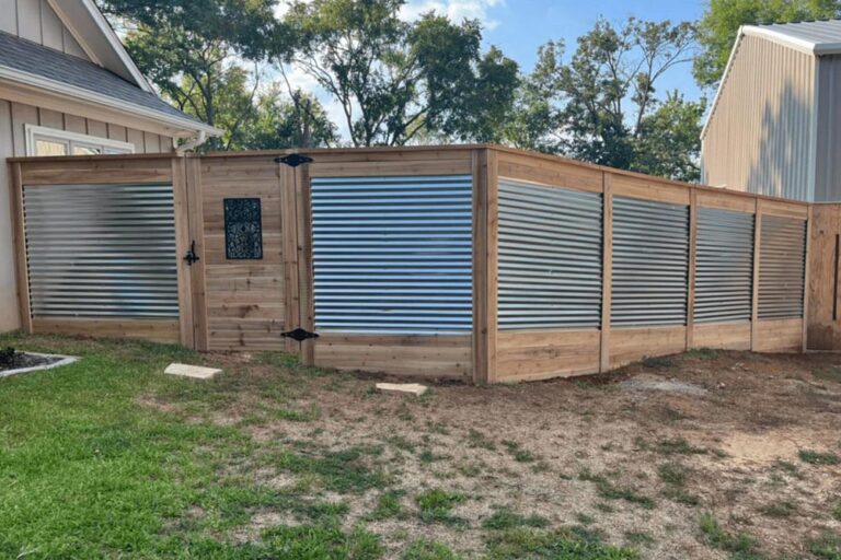 wood fence completed in SWFL