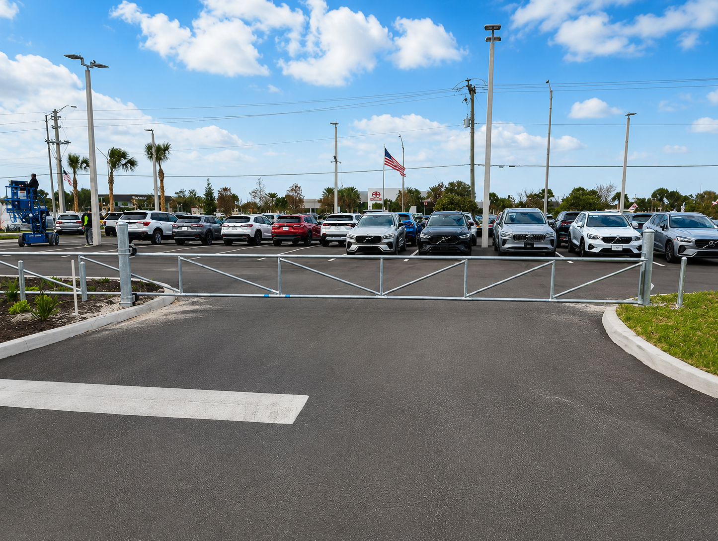 Hendrick Honda Fence Installation